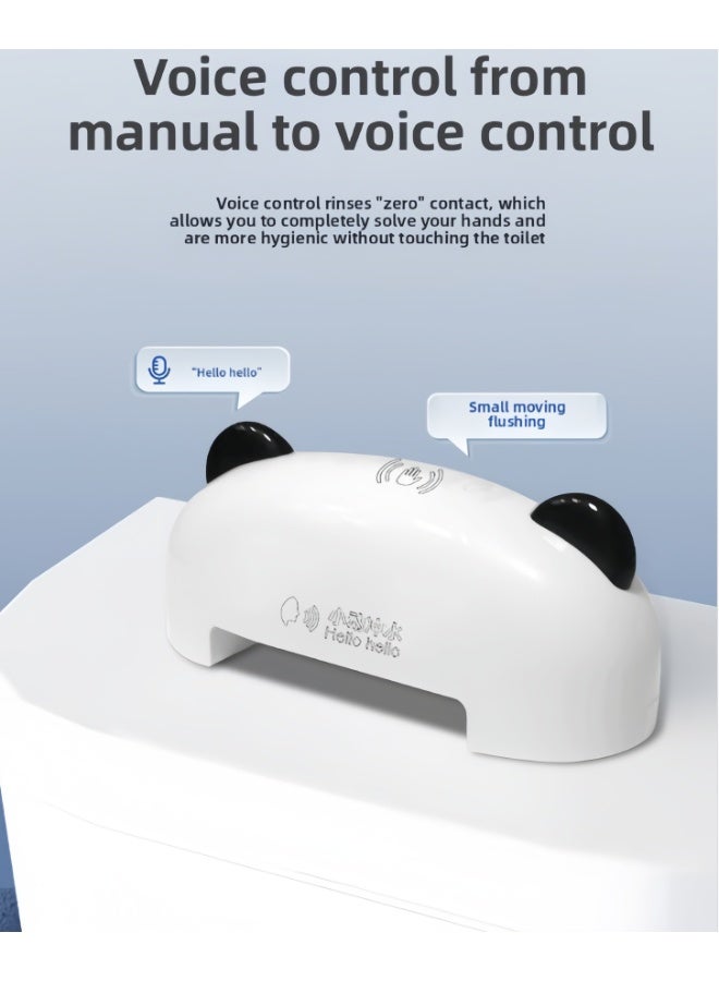 Voice Activated Automatic Toilet Flushes Adapter, 2000mAh Battery Powered, Water Saving ABS Materials for Modern Bathrooms Smarted Voice Controlled Bidet Flushers (RXD-flusher) - Image 4